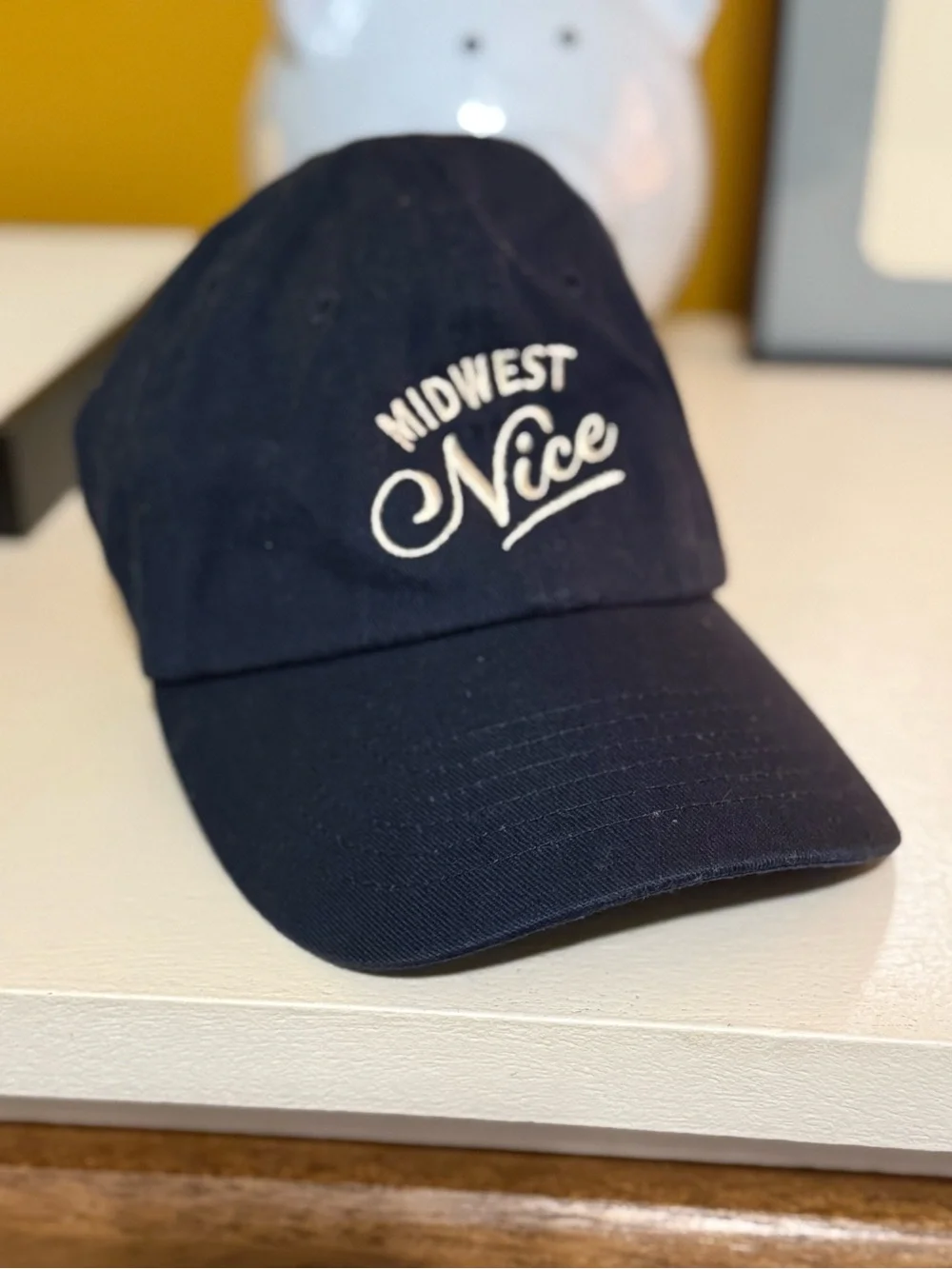 Midwest Nice Embroidered Adjustable Baseball Hat